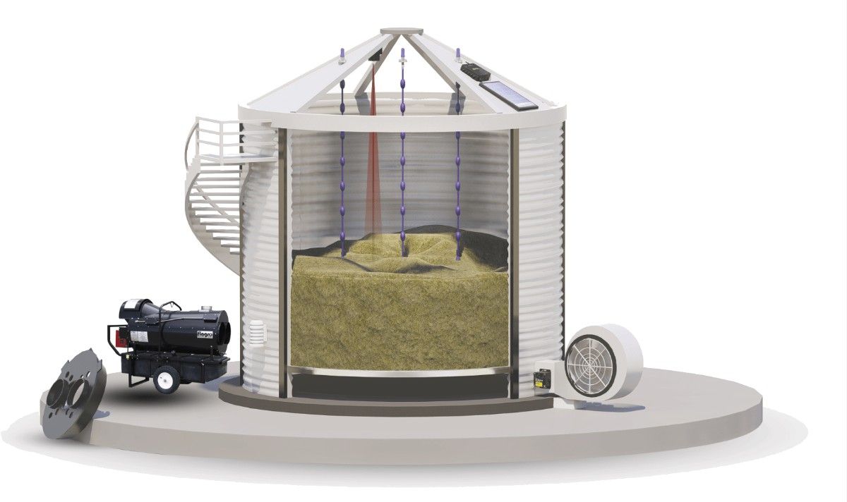 Grain bin monitoring system